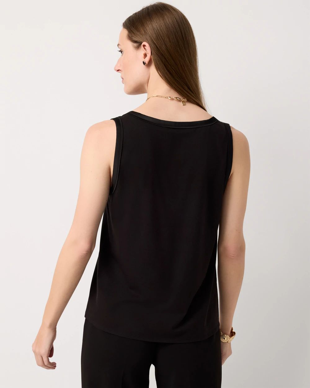 Satin Front Shell Tank | White House Black Market